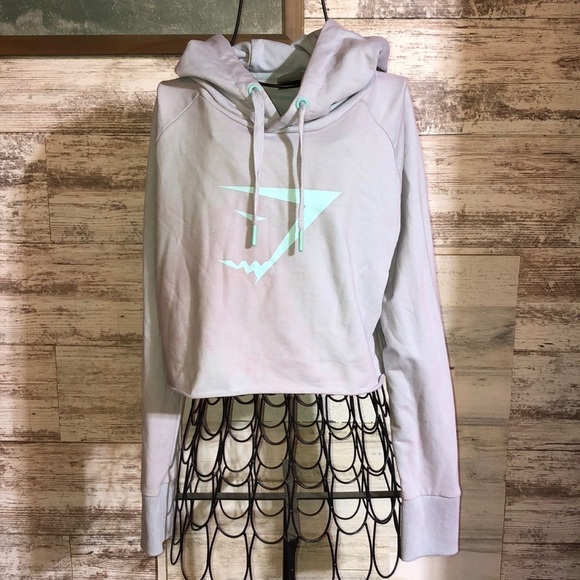 Gymshark Tops - Gym Shark cropped hoodie tie dye print size small training hoodie gym workout​​​